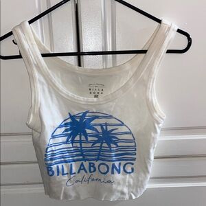 Billabong California White and Blue Tank Top